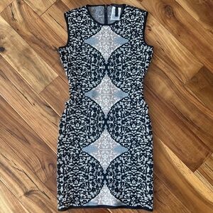 BCBG MaxAzria “Jose” Jackquard Dress Size S